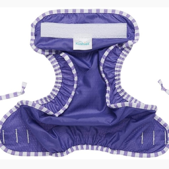 KOOSHIES Girls Blue Sea Swimsuit Reusable Diaper S - Picture 4 of 13